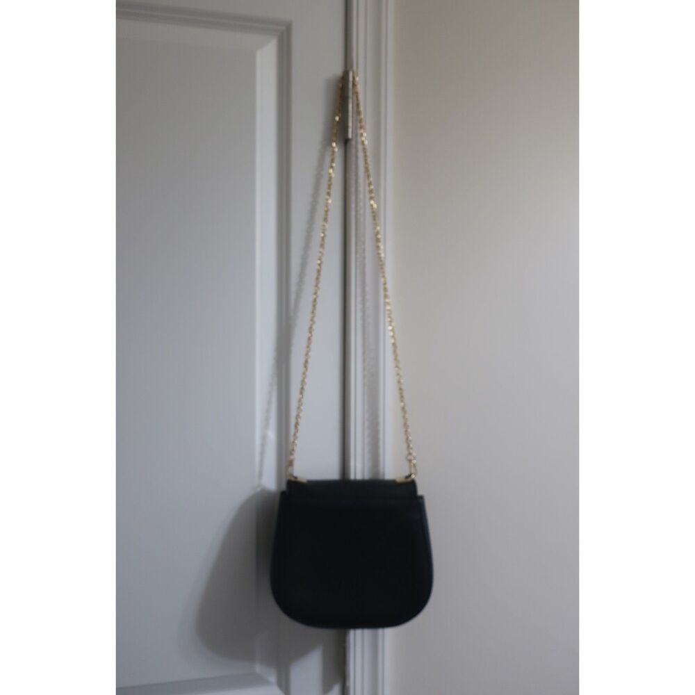 Pre-Owned Black Kate Spade Cameron Street Byrdie Leather Bag Gold Chain Included